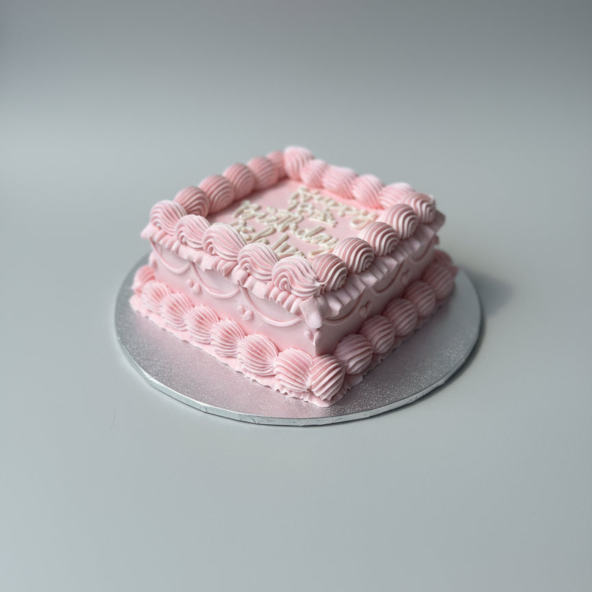 1 Layer 6 Inch Square Cake