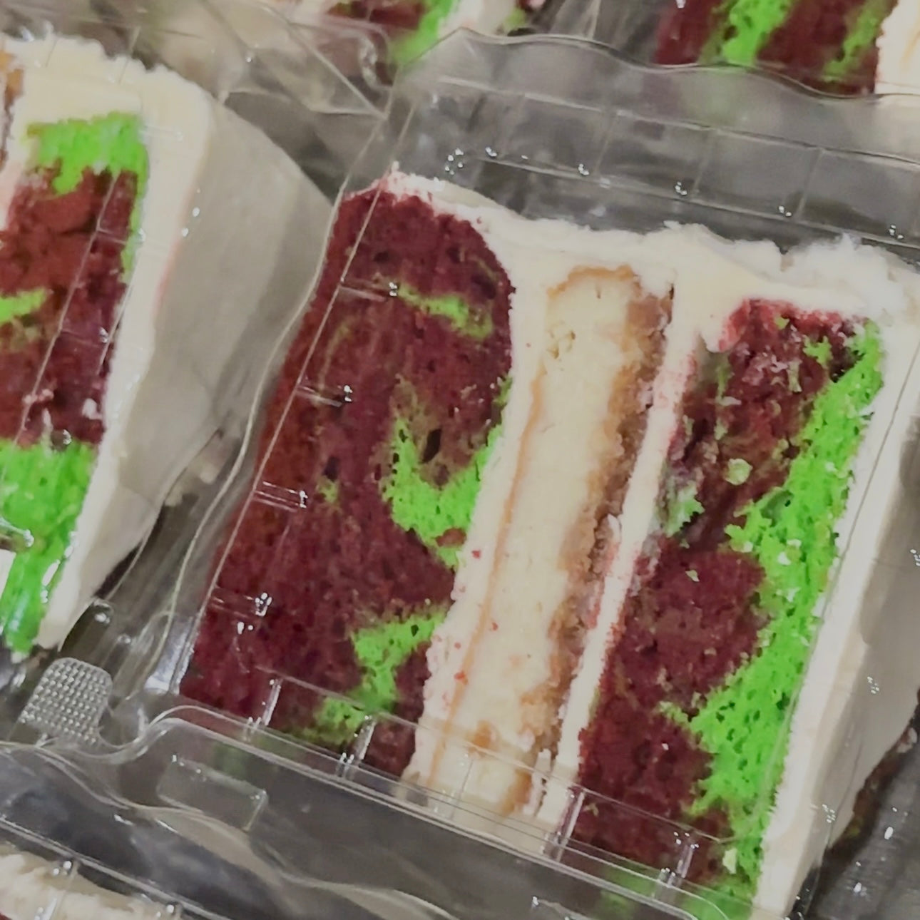 Clear Cake Slice Containers 50/Pack