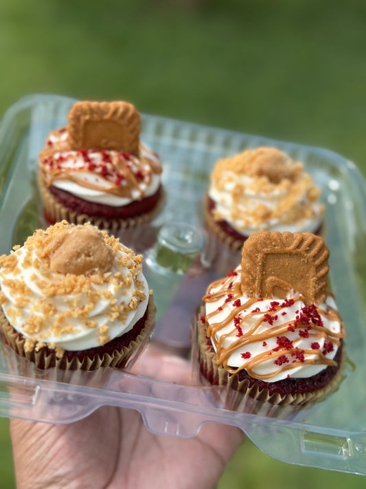4 pack Red Velvet Biscoff/Praline