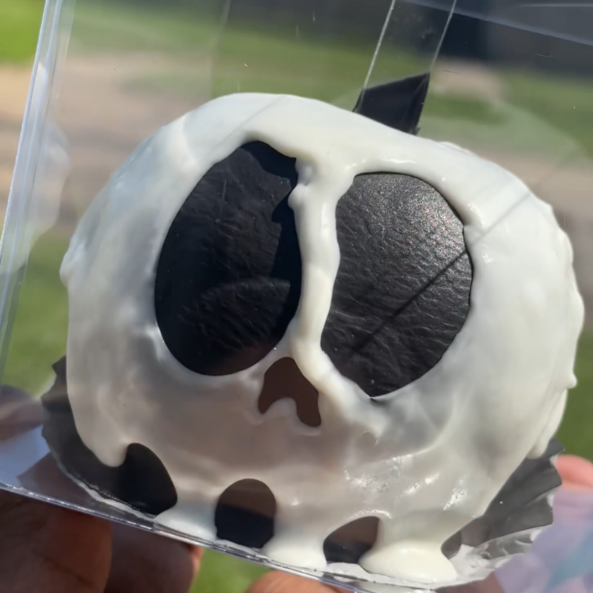 Spooky Caramel Chocolate Apple
